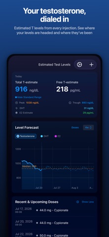 Peptide & TRT Tracker: OptiPin screenshot