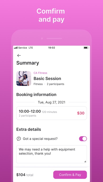 CA Fitness Screenshot