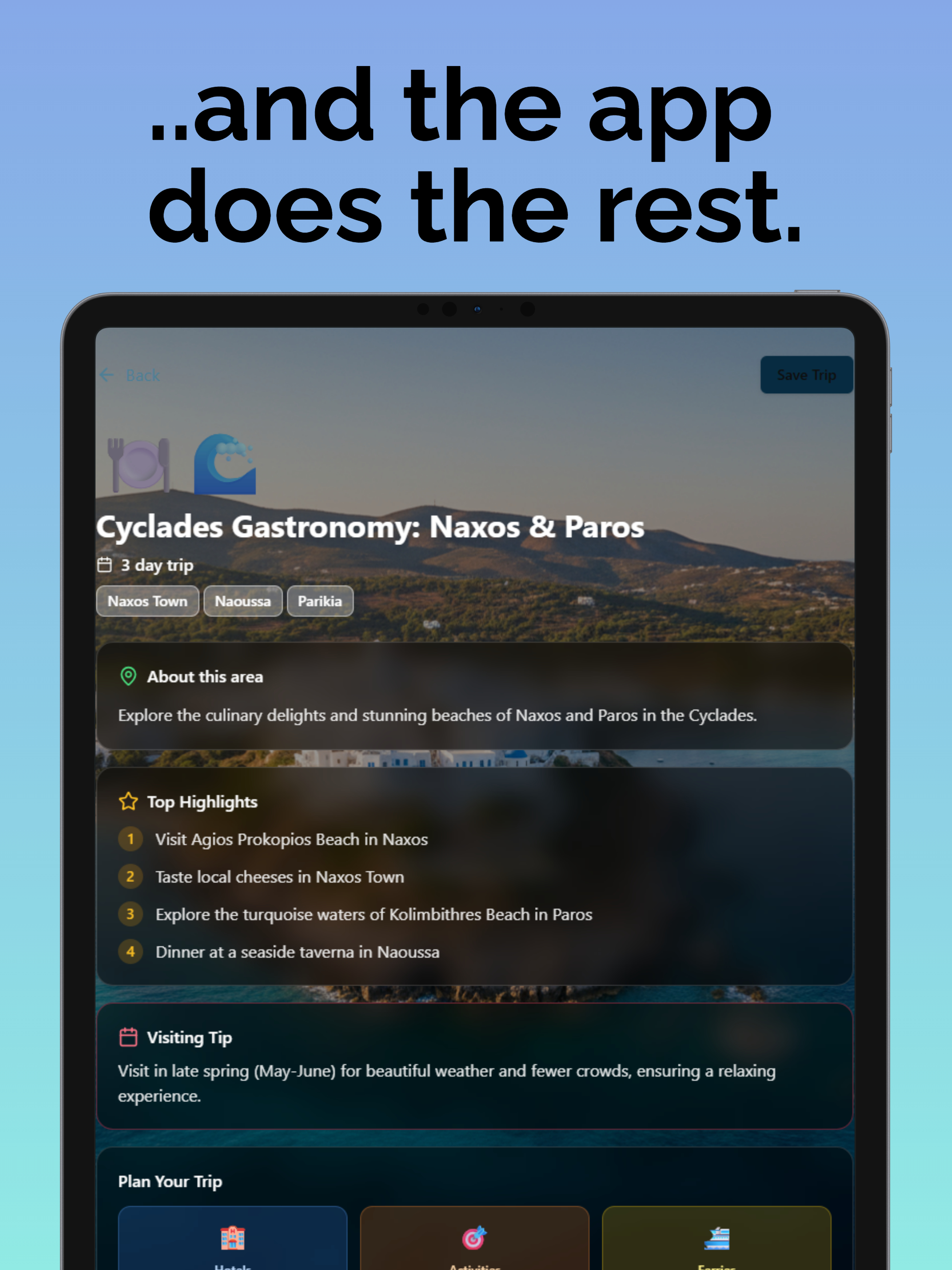 Greek Island Guide - Trip Plan screenshot 8