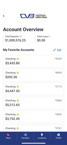 CVB Mobile Banking app screenshot 2