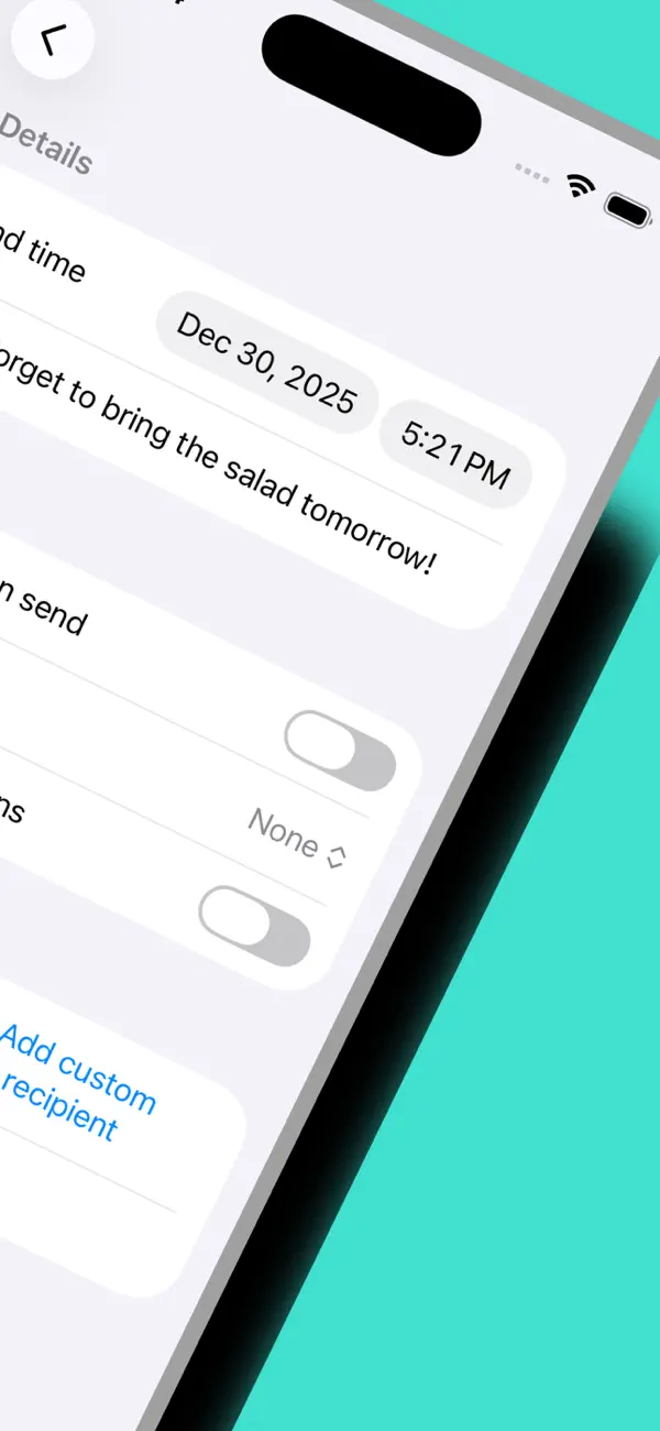 Screenshot #2 pour SMSClerk: Send your text later