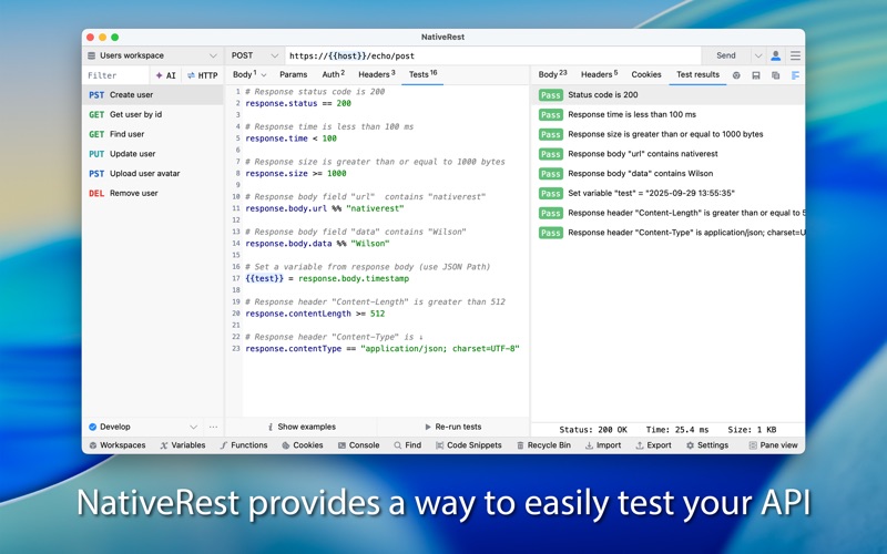 NativeRest screenshot