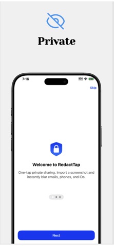 Redact Tap screenshot
