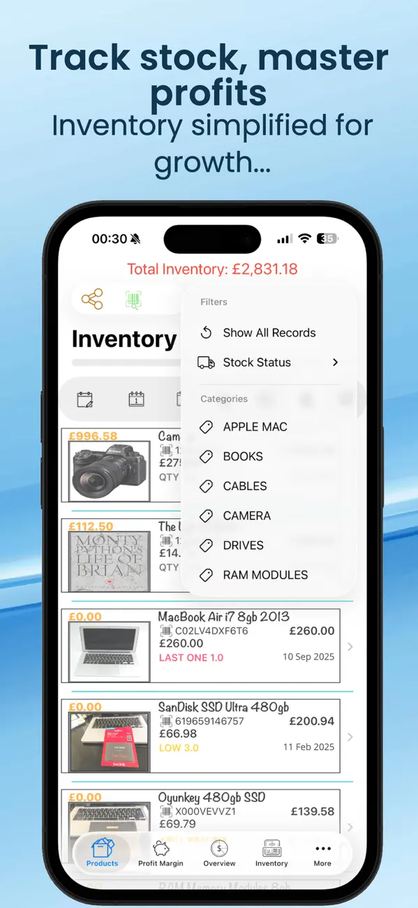 Screenshot #3 pour StockKeeper