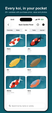 KoiLog: Koi Pond Tracker Screenshot 7 of 8