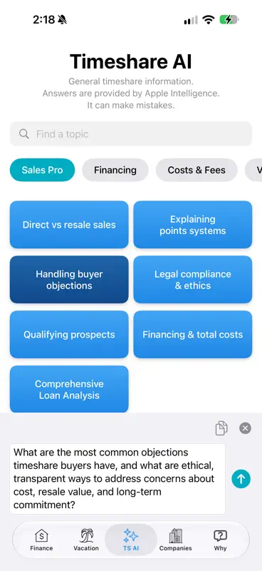 Timeshare Calculators with AI screenshot 5 of 10