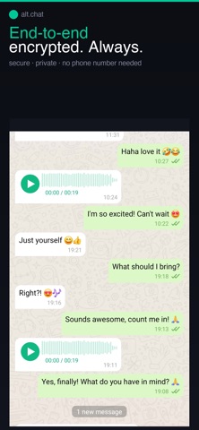 alt.chat iPhone screenshot