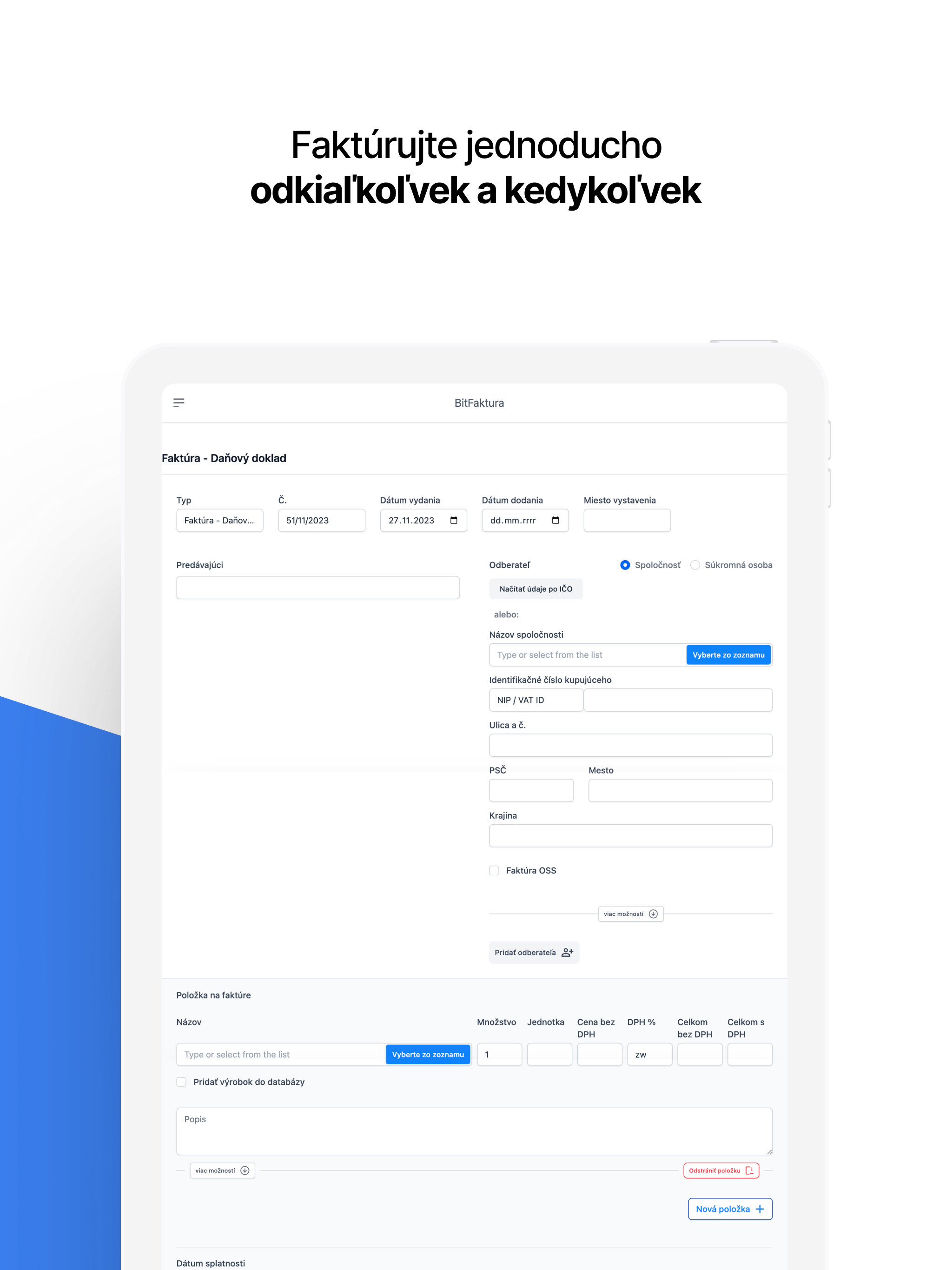BitFaktura - Faktúry online