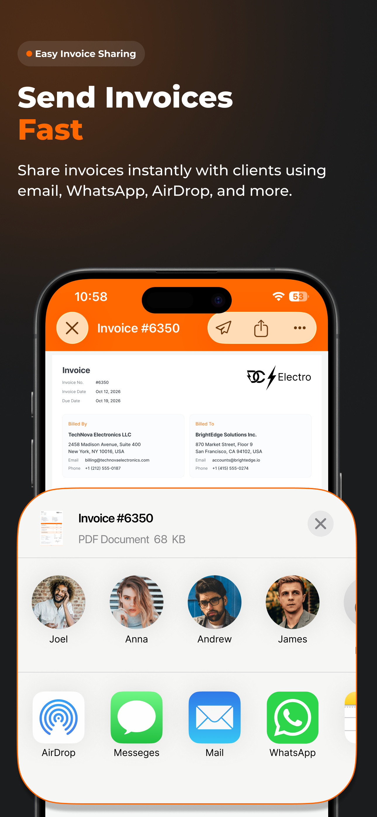 Invoice Generator: InvoiceAir screenshot 4