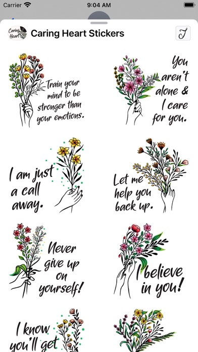Screenshot #2 pour Caring Heart Stickers