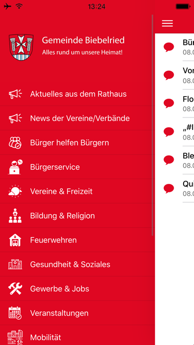 Gemeinde Biebelried Screenshot