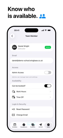 Wingbase iPhone screenshot