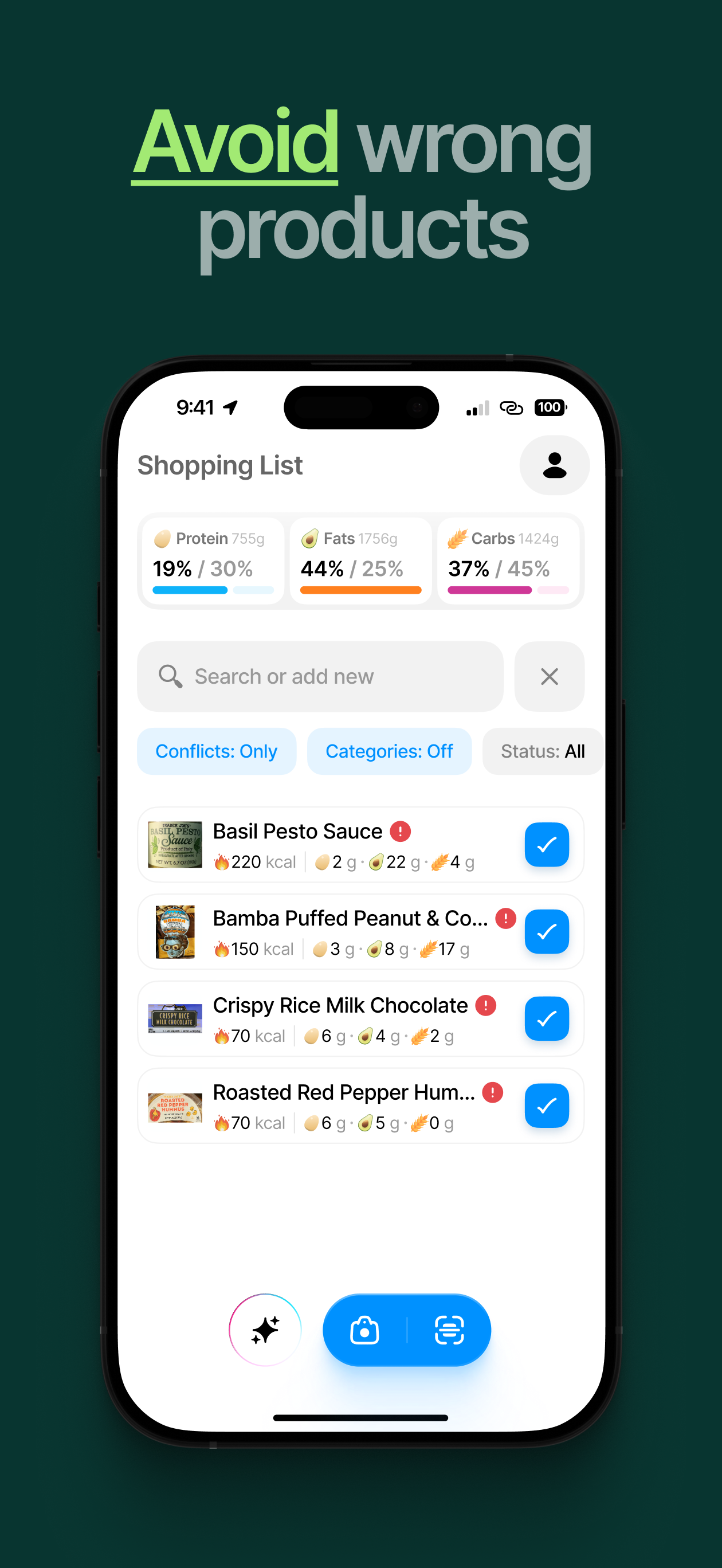 Nutrilist screenshot 2