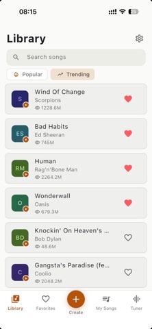 Art Guitar: Chords & Tuner iPhone screenshot