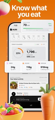 Nuri: Calorie Tracker Screenshot 4 of 6
