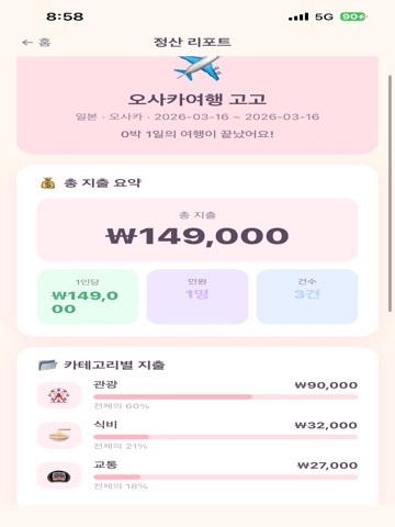 Troovy 트루비 - 그룹 여행 플래너 iPad screenshot