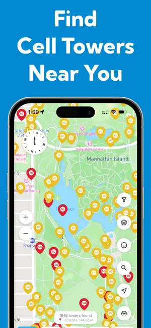 Cellular Towers Locator screenshot 1