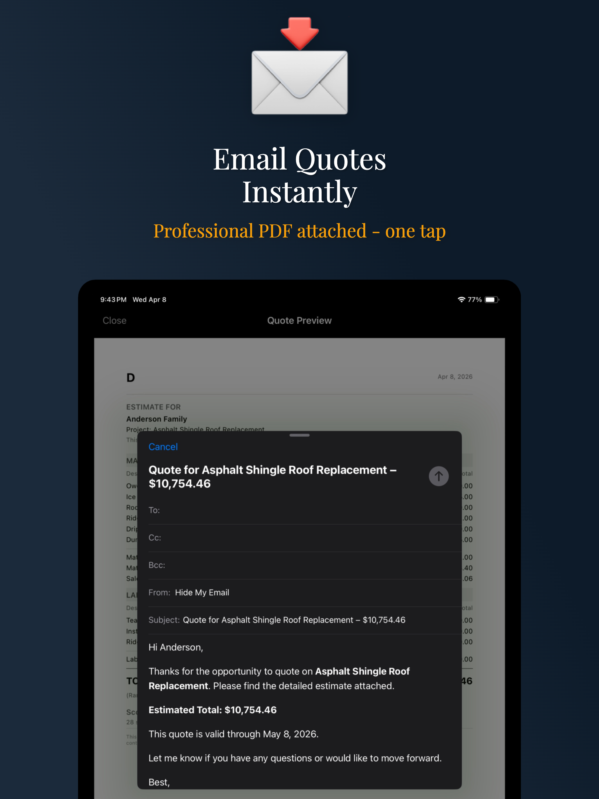 QuickBid Pro Contractor Quotes