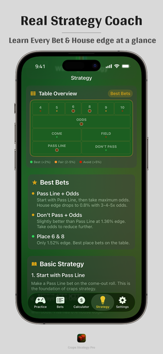 Craps Strategy Pro Screenshot 2 of 4