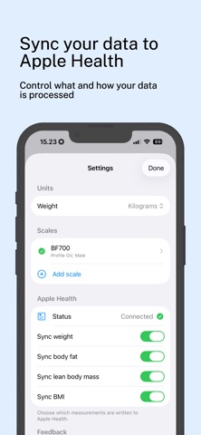 ScaleBridge iPhone screenshot