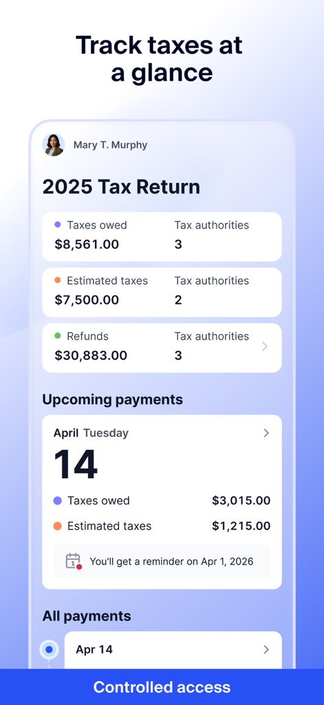 TaxDome Client Portal - App de Finanzas | MWM
