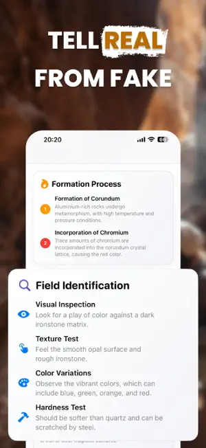 Gemstone identifier: RoqNite screenshot 3