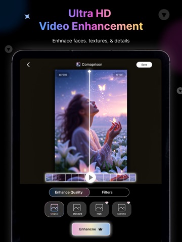 Unblur X - AI Photo Enhancer iPad screenshot