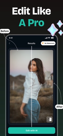 AI Image Enhancer - Editor iPhone screenshot