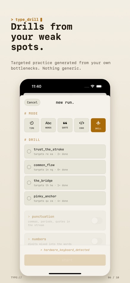 #6. Typing Speed Test WPM : TYPE (iOS) Με: Aneesh Pradeep