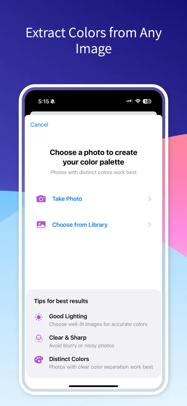 Screenshot #3 pour HueMate – Color Extractor