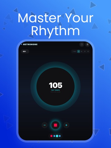 Turquoise Metronome: Ritim iPad screenshot