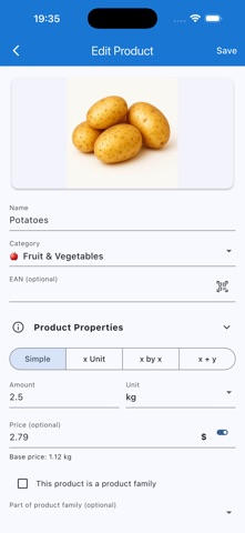 Zelistix - Shopping List iPhone screenshot