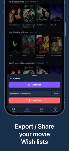Movie Slider: Find Film2Watch iPhone screenshot