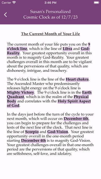 Mother Mary's Cosmic Clock Screenshot