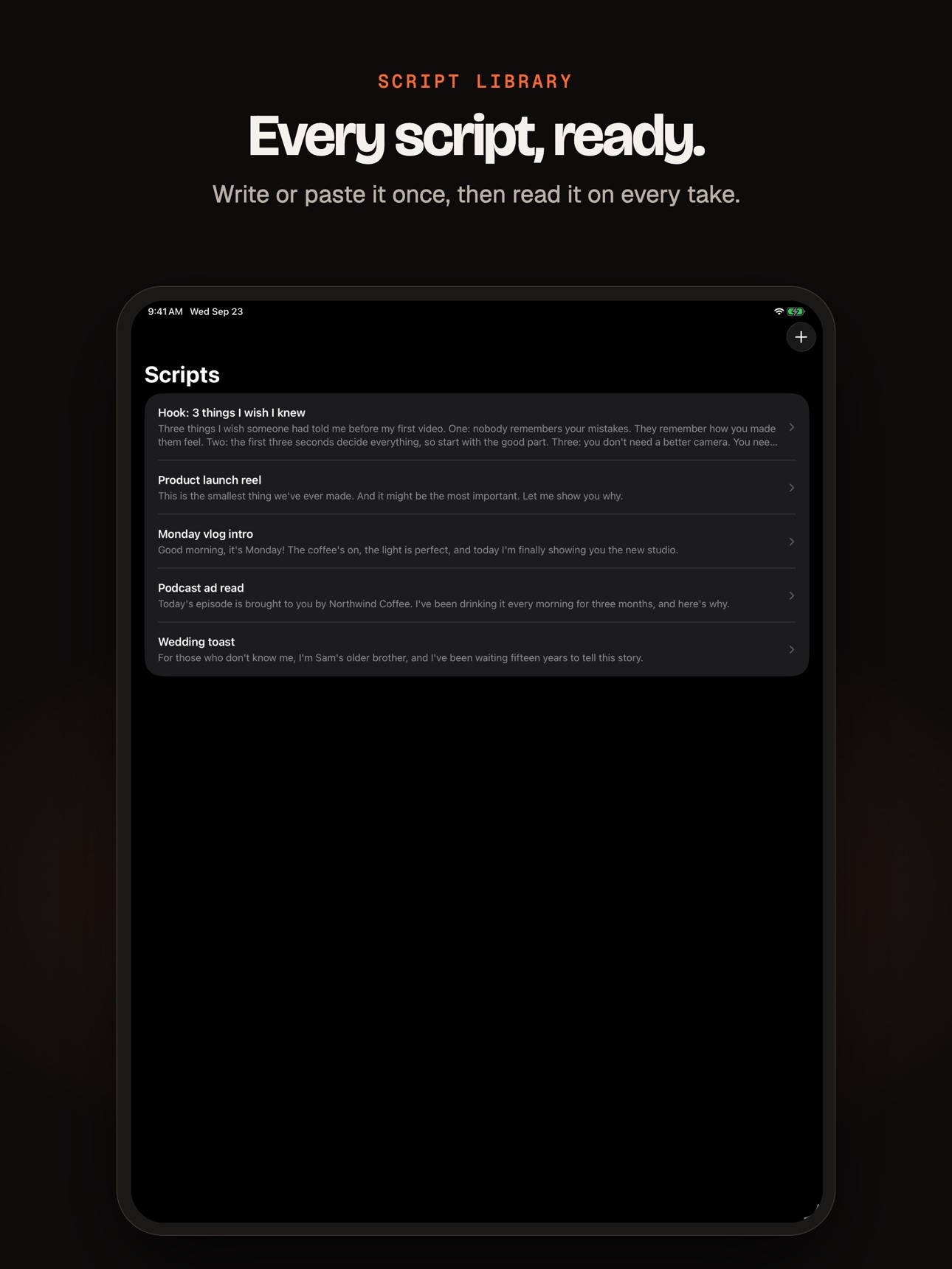 Screenshot 10 of Teleprompter: Float & Record