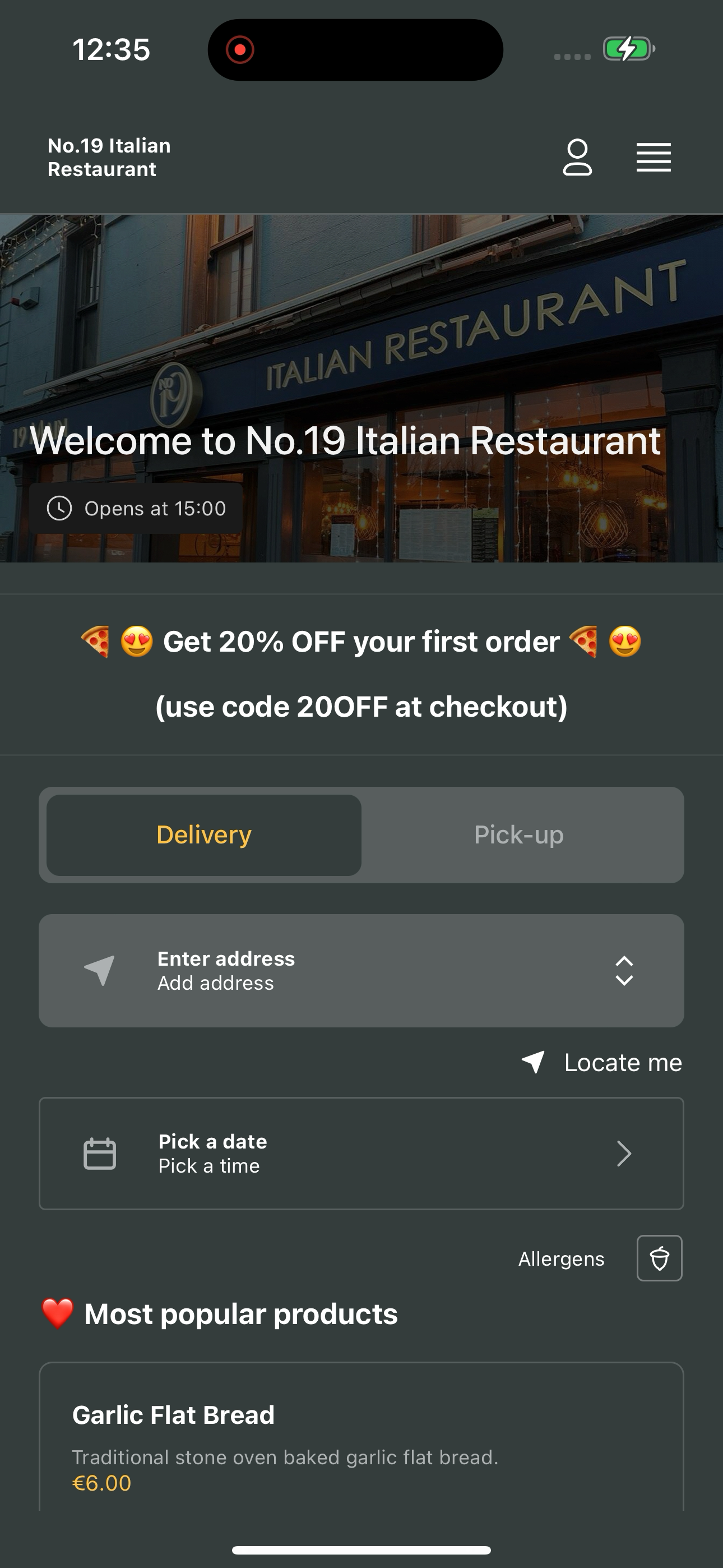 No.19 Italian Restaurant