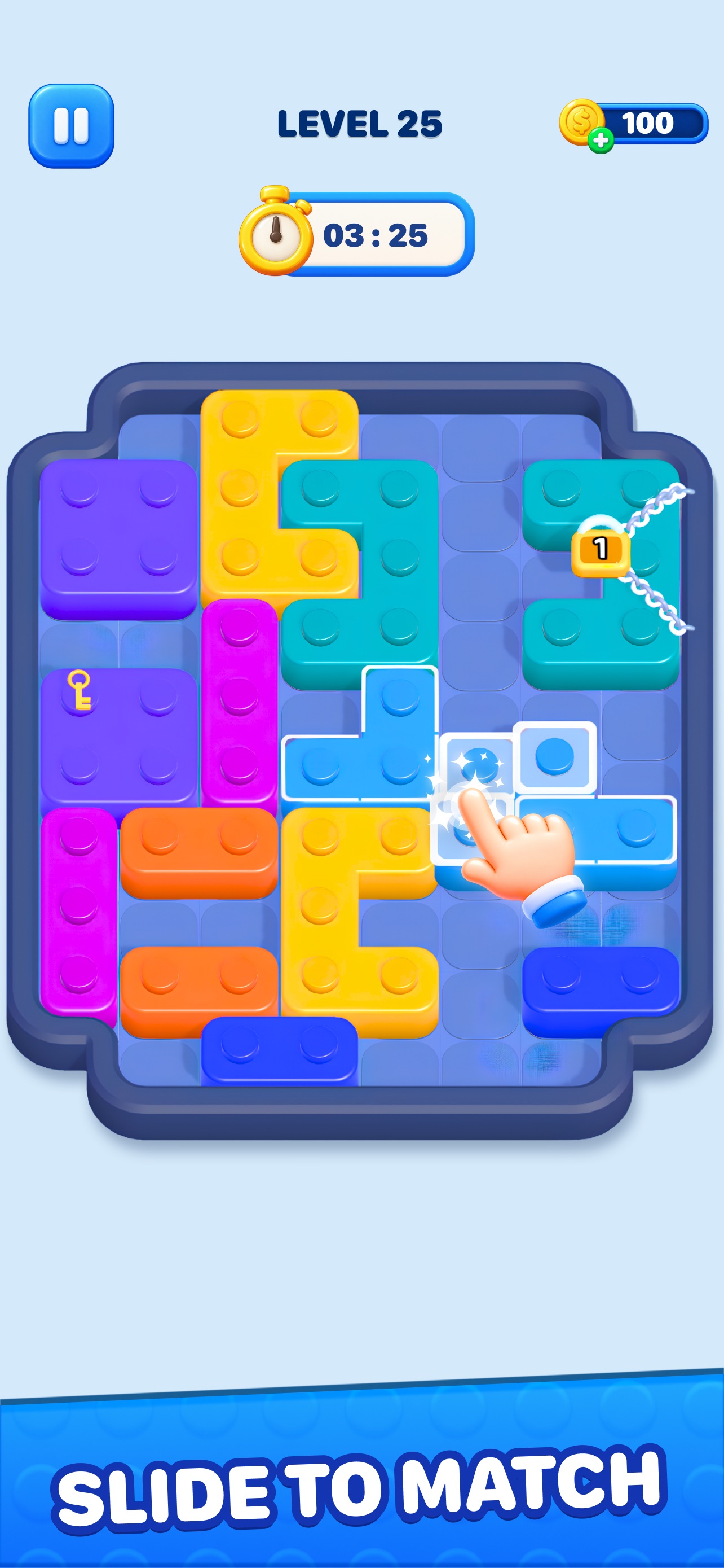 Screenshot 1 of Block Slice: Color Jam Puzzle