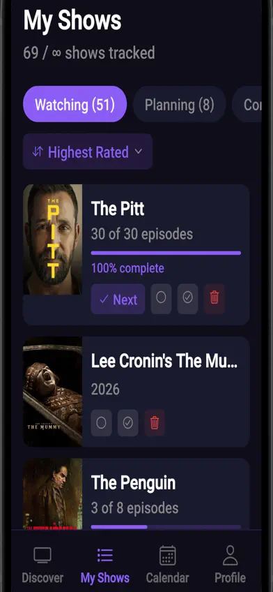 Stream Vault - TV Tracker screenshot 2