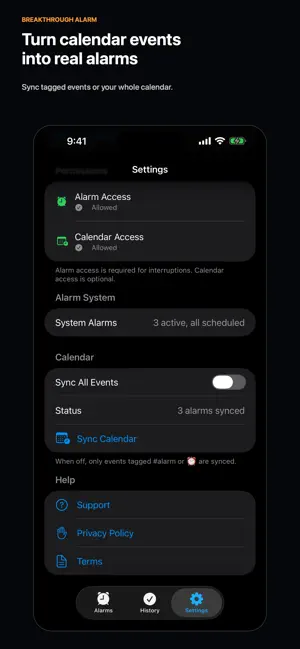 Breakthrough Alarm screenshot 3