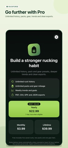 RuckForge: Rucking Tracker screenshot