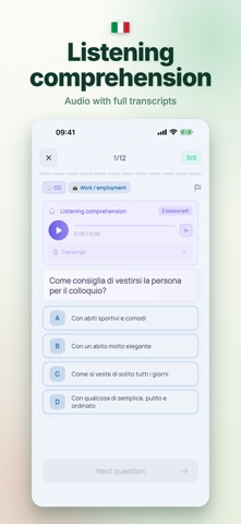 Italian B1 Citizenship — CILS iPhone screenshot