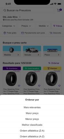 PNEUSTORE: Compre Pneus Online iPhone screenshot 9