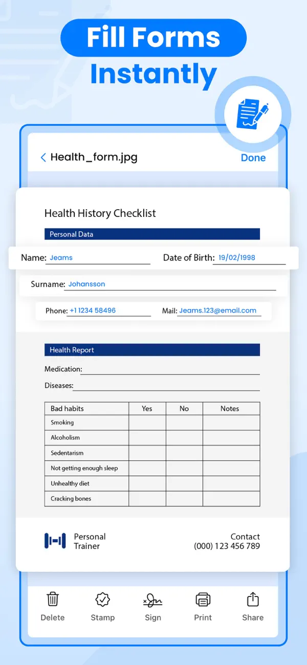 Screenshot #3 pour Sign & Fill PDF Documents