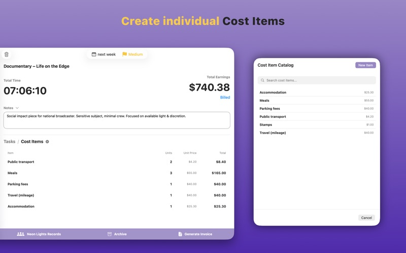 TimeBill – Invoice Maker screenshot