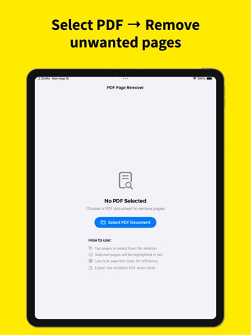 PDF Page Remover: Edit Pages iPad screenshot