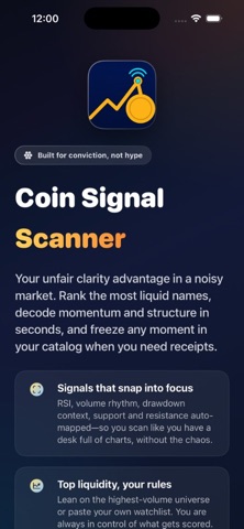 Coin Signal Scanner screenshot