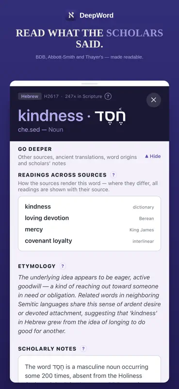 DeepWord: Hebrew & Greek Study screenshot 3 of 10