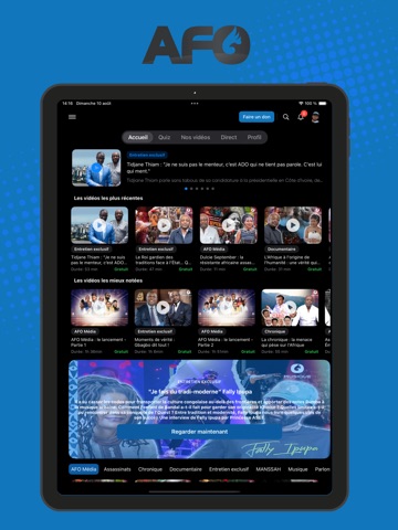 AFO MEDIA iPad screenshot 1