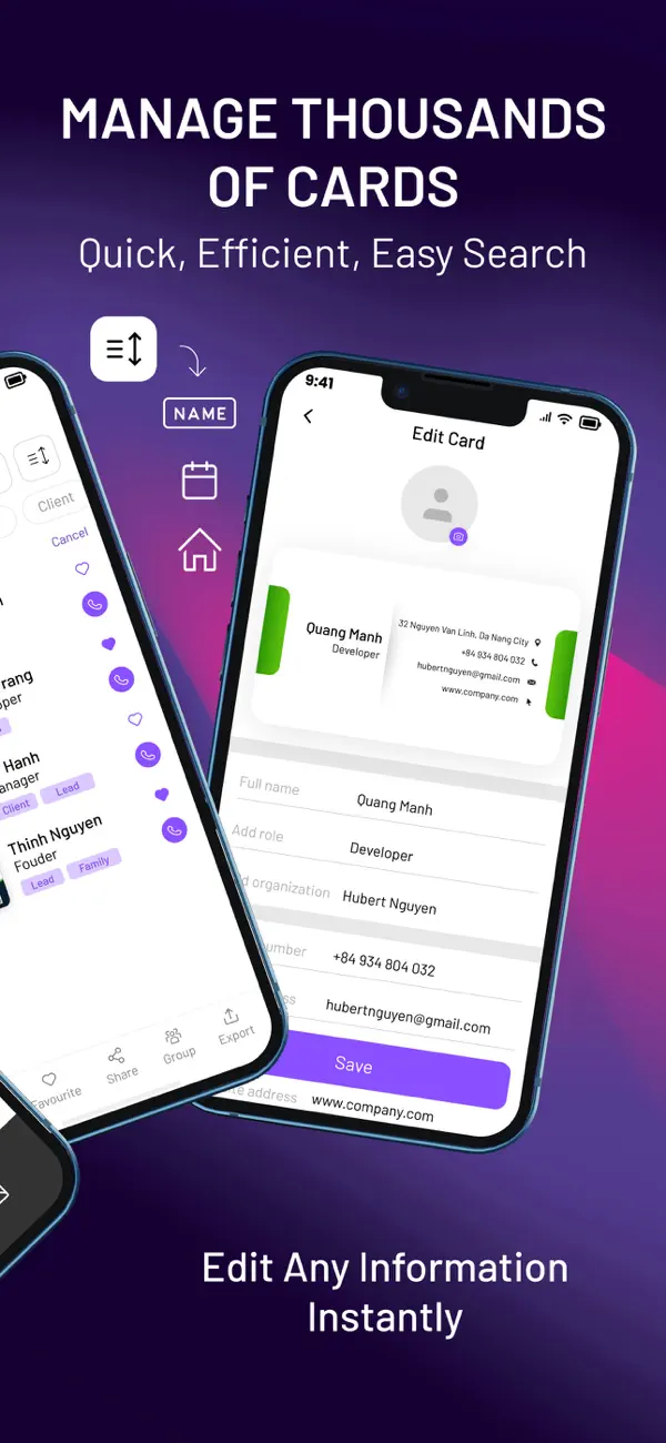 Screenshot #3 pour SmartCard Reader - Biz Scanner