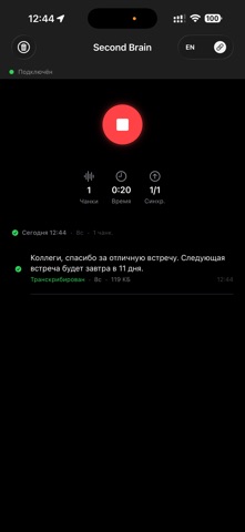Second Brain - Voice Notes screenshot